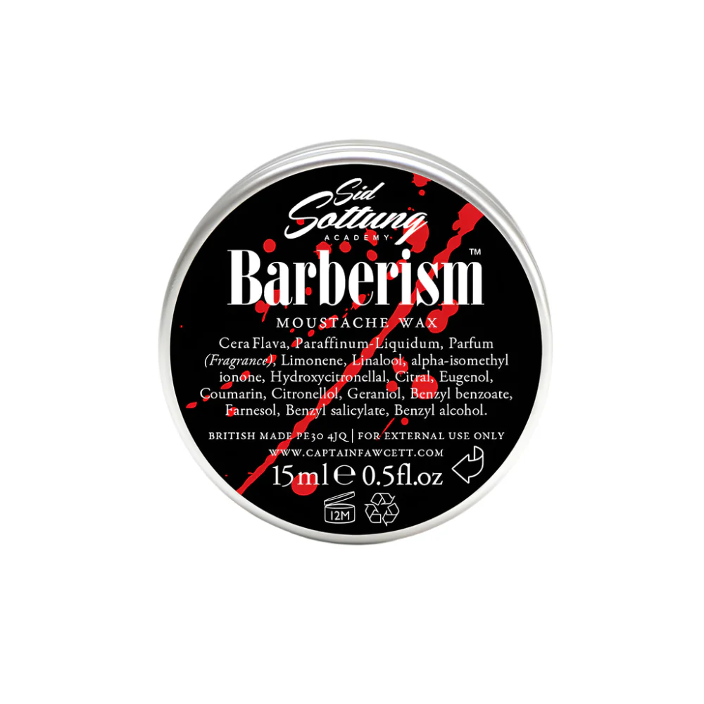 Captain Fawcett's Barberism™ Moustache Wax 15ml - Image 3