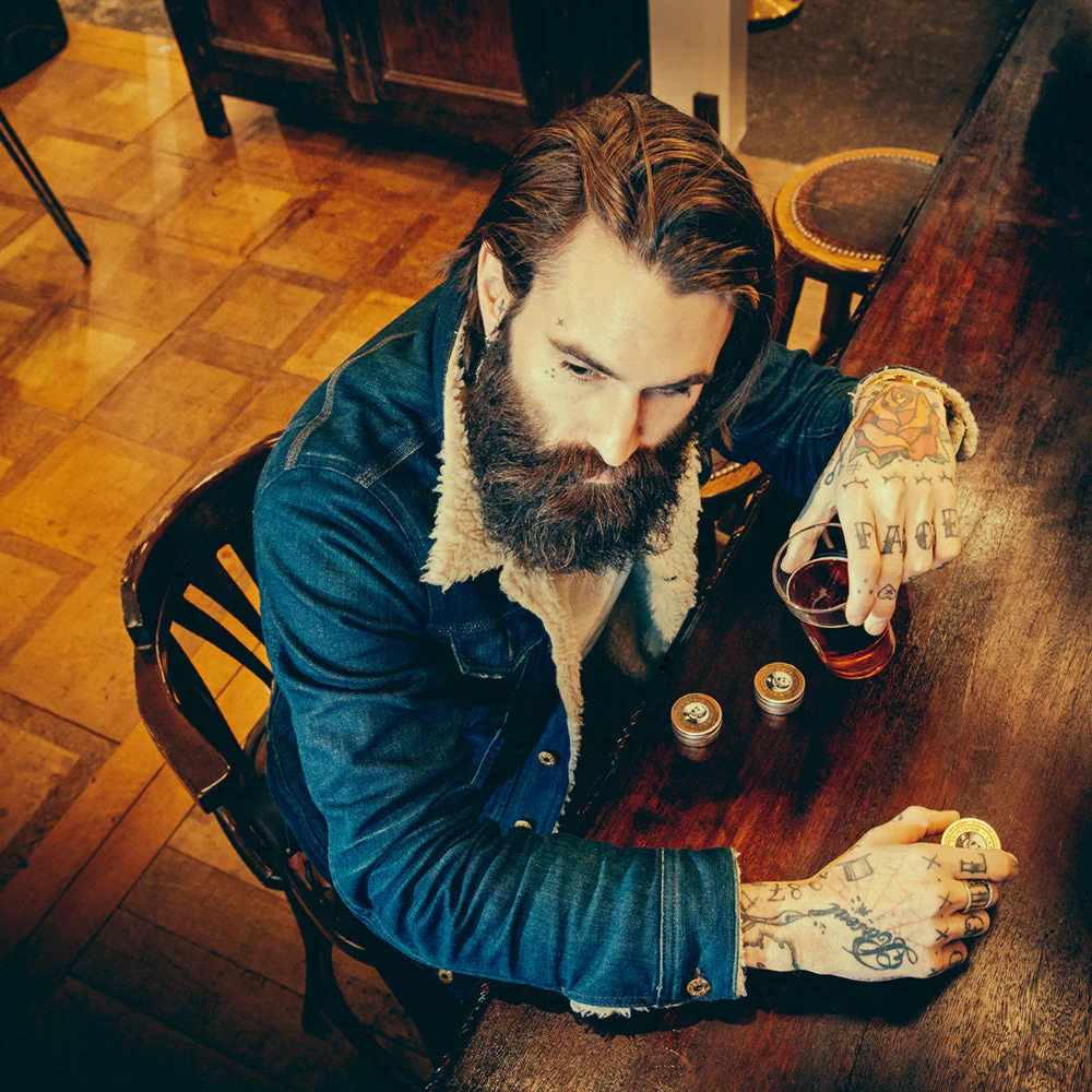 Captain Fawcett's Ricki Hall Booze & Baccy Moustache Wax 15ml - Image 3