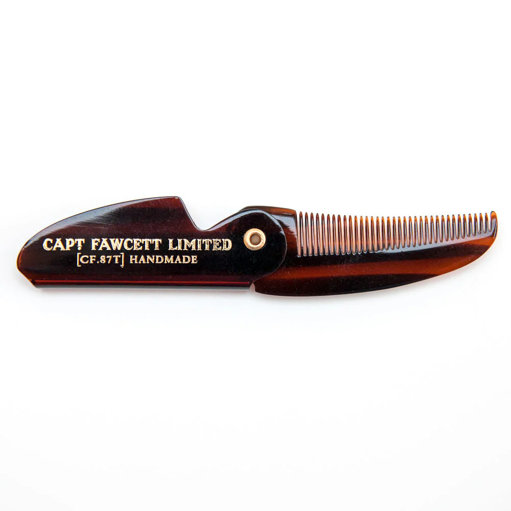 Captain Fawcett's Folding Pocket Moustache Comb (CF.87T) - Image 3