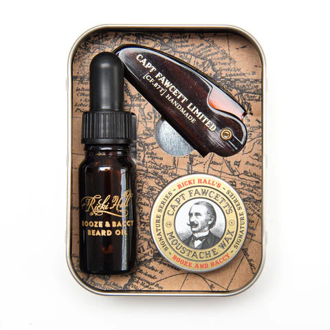 Captain Fawcett's Ricki Hall Booze & Baccy Grooming Survival Kit - Image 3