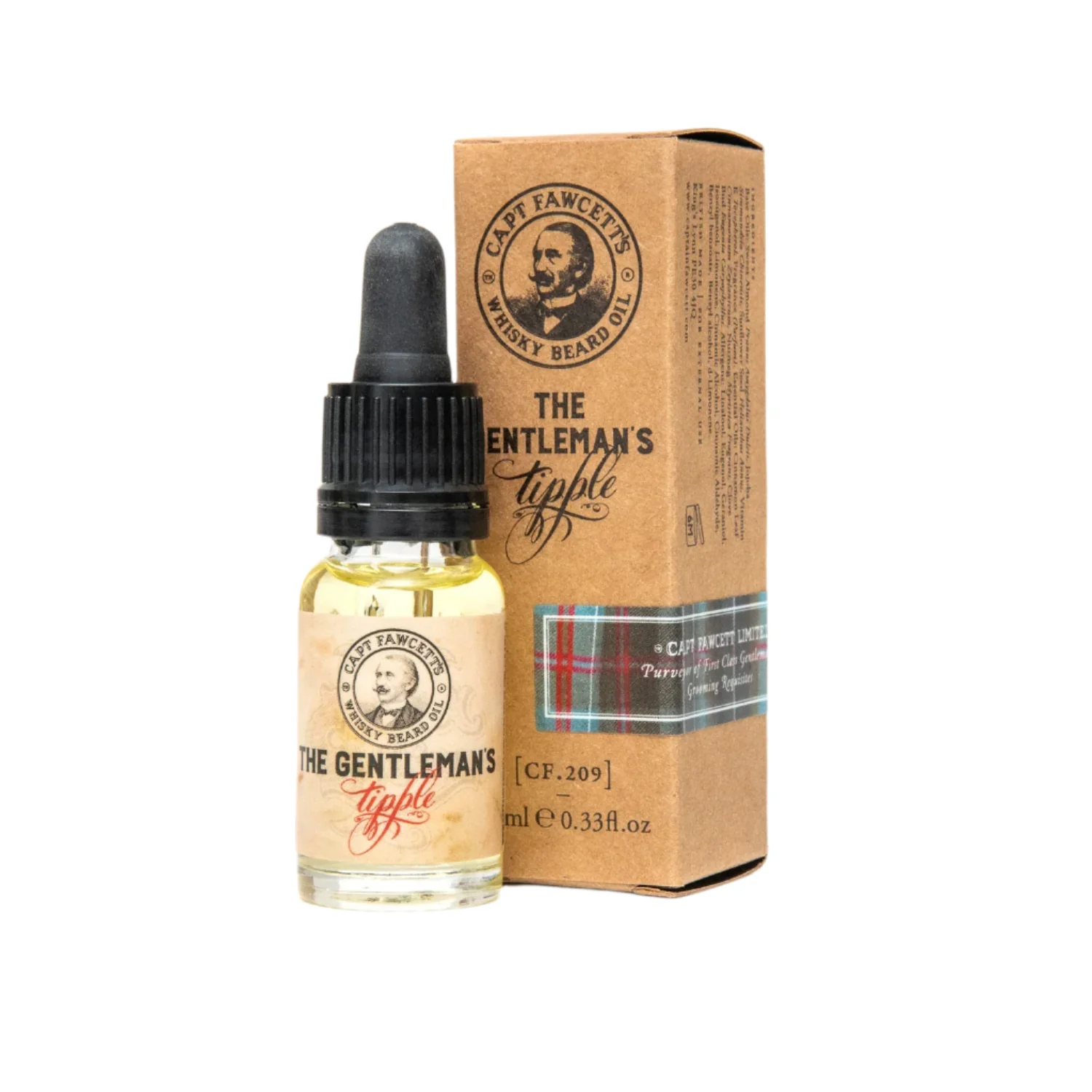 Captain Fawcett's Whisky Beard Oil 10ml Travel Sized