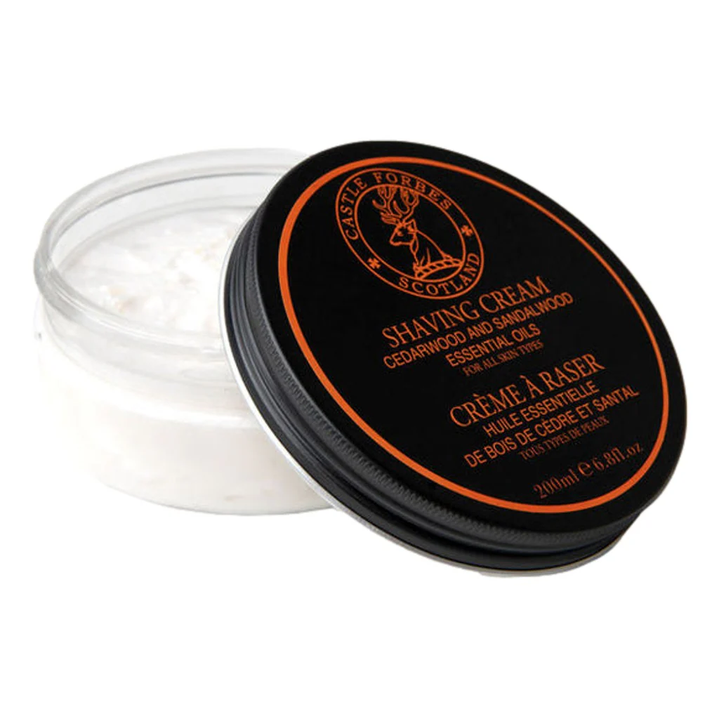 Castle Forbes Cedarwood and Sandalwood Shaving Cream 200ml - Image 2