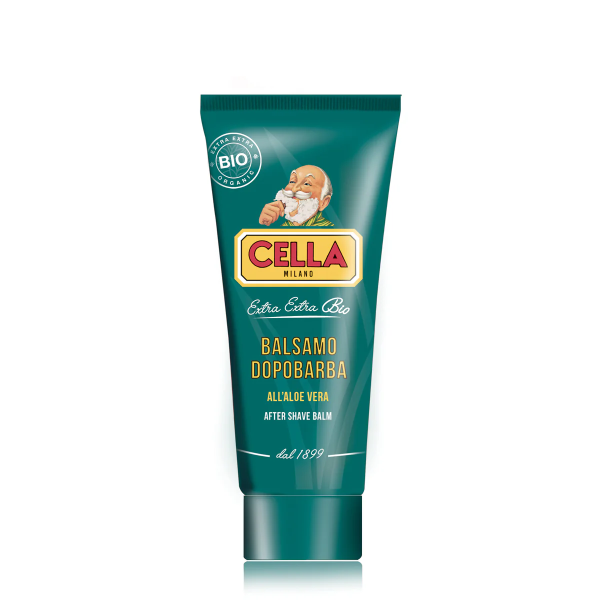Cella Organic Shaving Cream Tube and Aftershave Balm Gift Set - Image 3