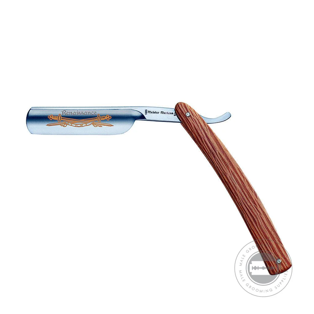 Dovo 6/8" 'Renaissance' Razor – Carbon Steel & Spanish Oak Handle