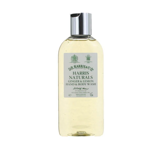 D.R. Harris Naturals Ginger and Lemon Hand and Body Wash 200ml