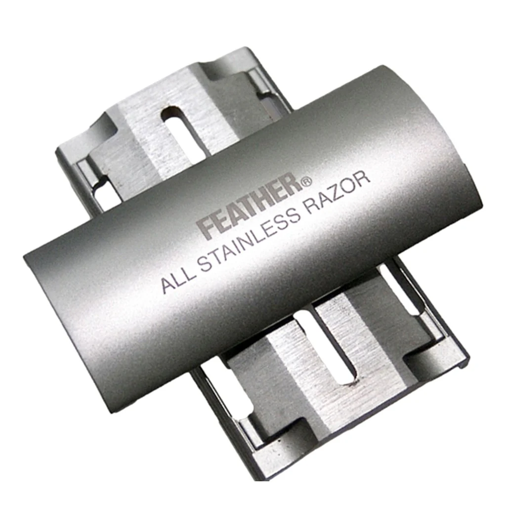 Feather All Stainless Safety Razor with Stainless Steel Stand AS-D2S - Image 3