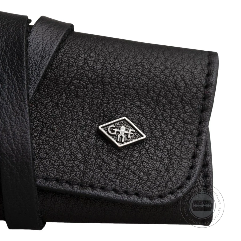 G&F Timor® Black Leather Roll-up Razor Case - Image 3