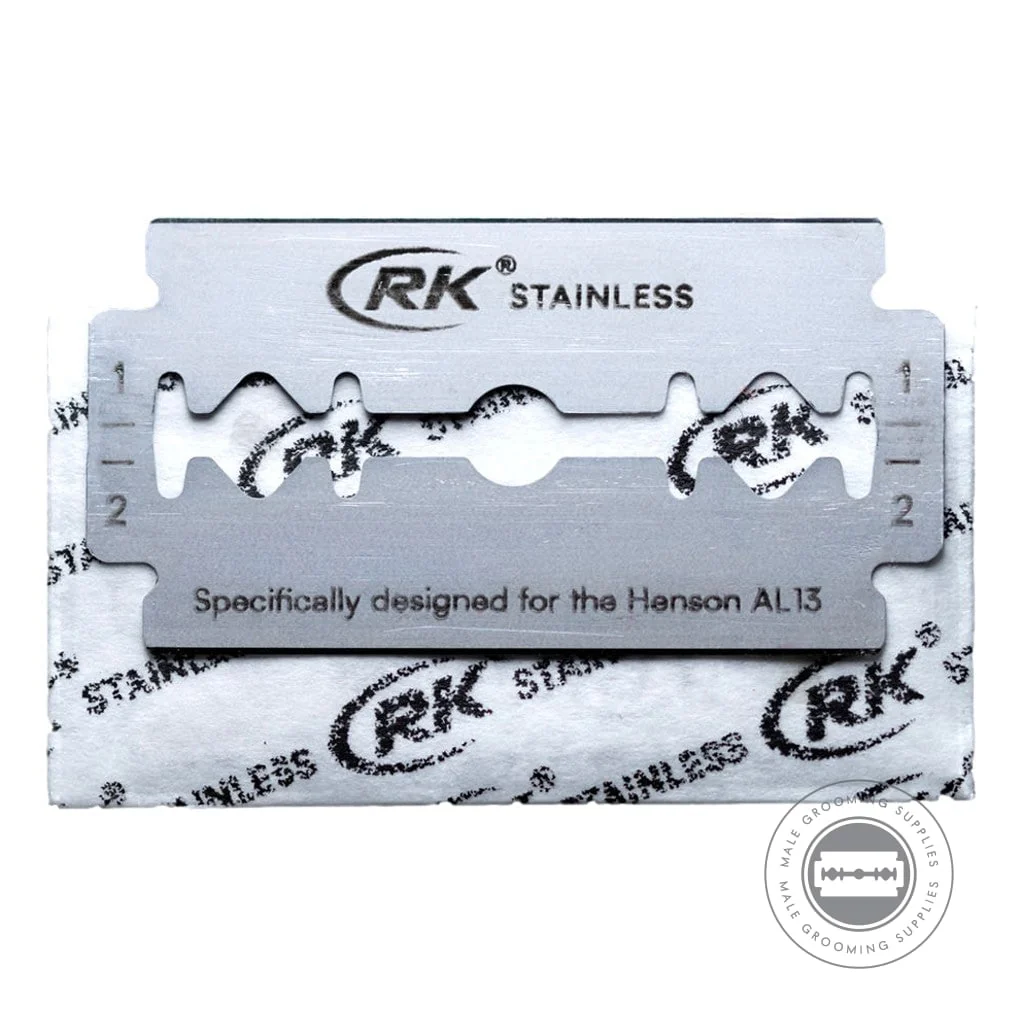 Henson RK Shaving Stainless DE Razor Blades - 100 Pack - Image 3
