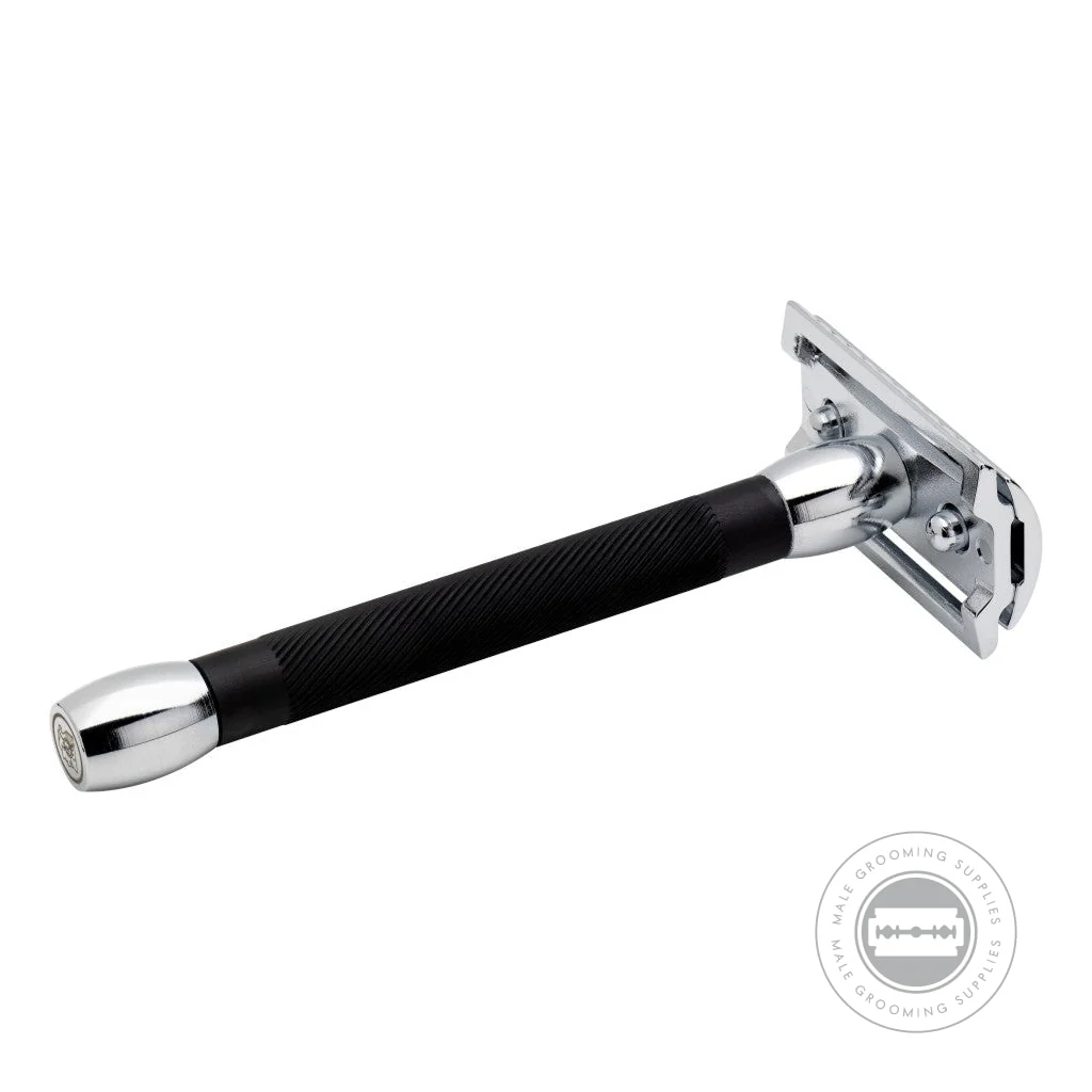 Merkur 20C Black & Chrome Long Handle Safety Razor - Image 2