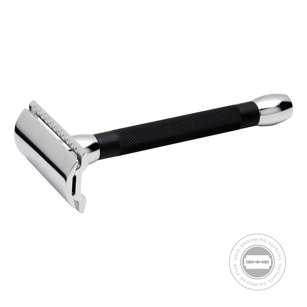 Merkur 20C Black & Chrome Long Handle Safety Razor - Image 3