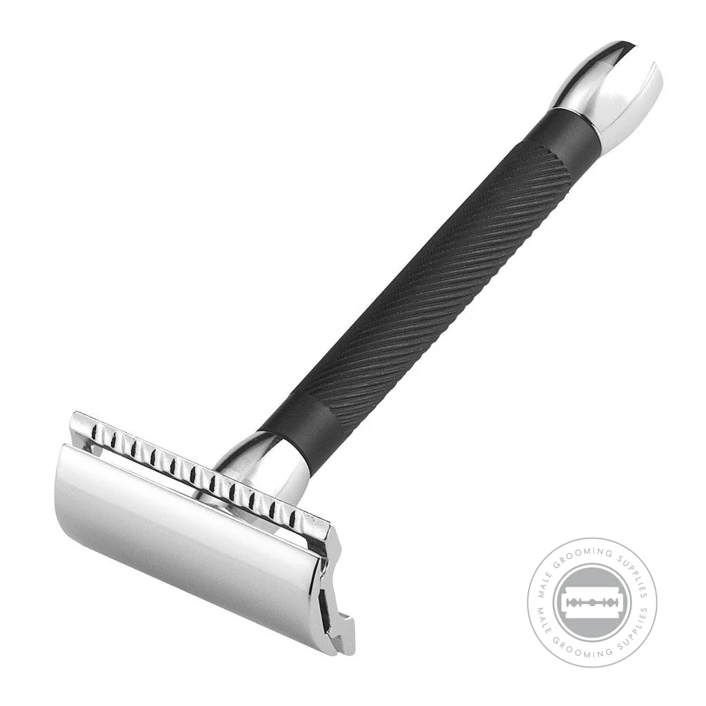Merkur 20C Black & Chrome Long Handle Safety Razor - Image 4