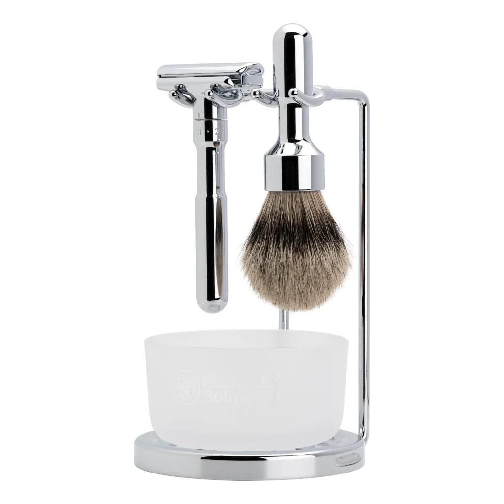 Merkur 4751 Bright Chrome Brush & Razor Stand - Image 3