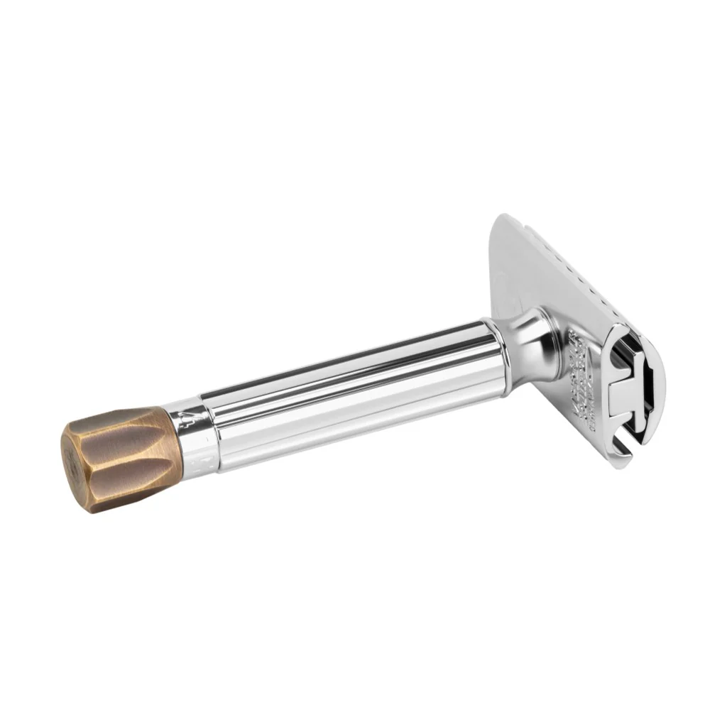 Merkur 500 Progress Antique Brass Adjustable Safety Razor - Image 2