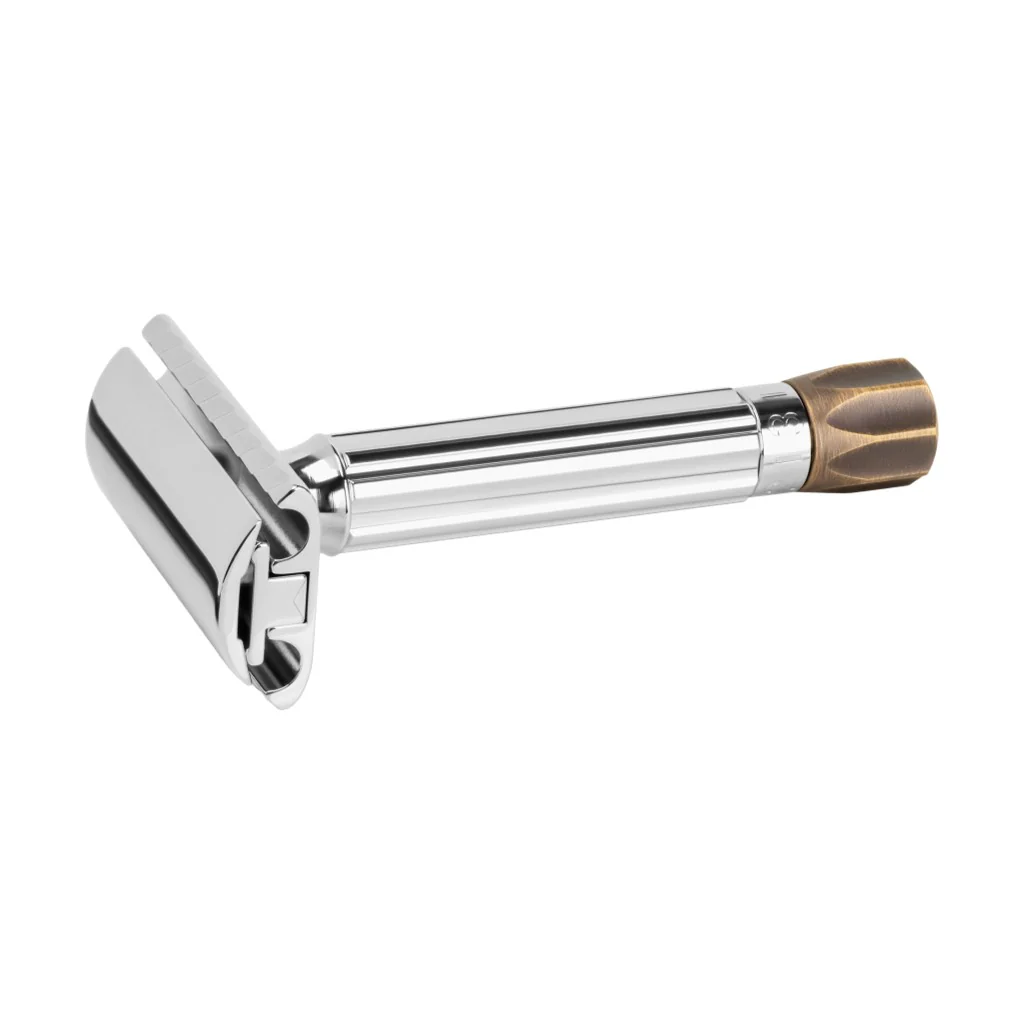 Merkur 500 Progress Antique Brass Adjustable Safety Razor - Image 3