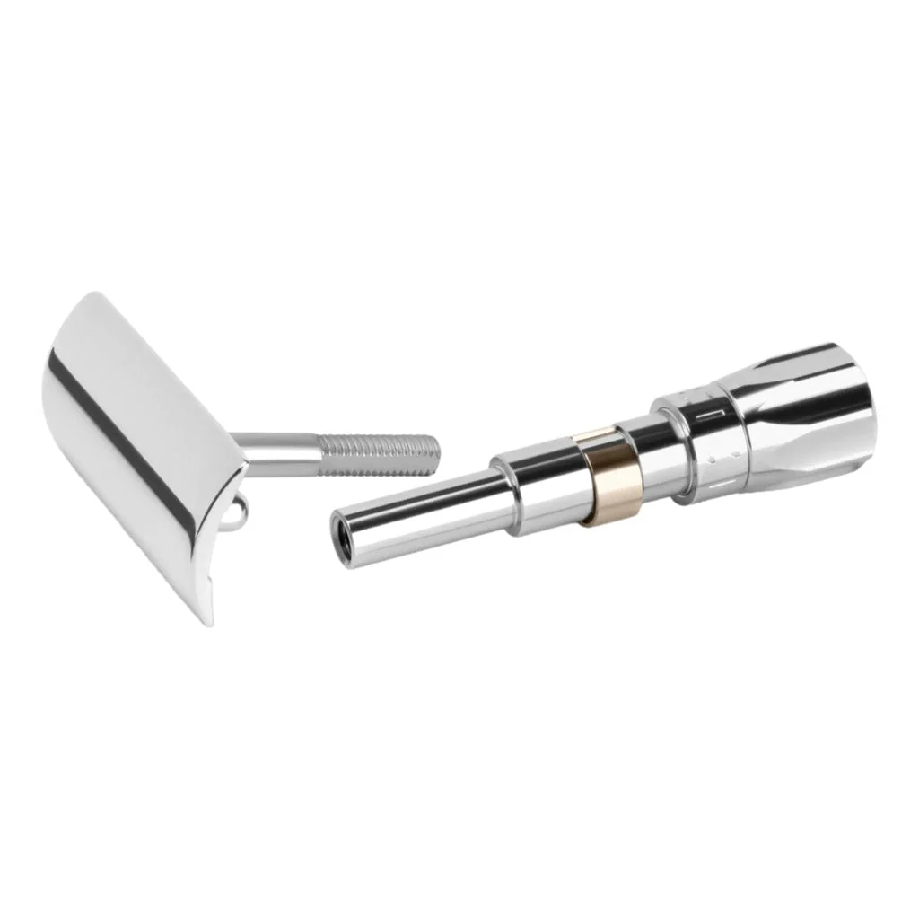 Merkur 500 Progress Bright Chrome Metal Knob Upgrade Kit