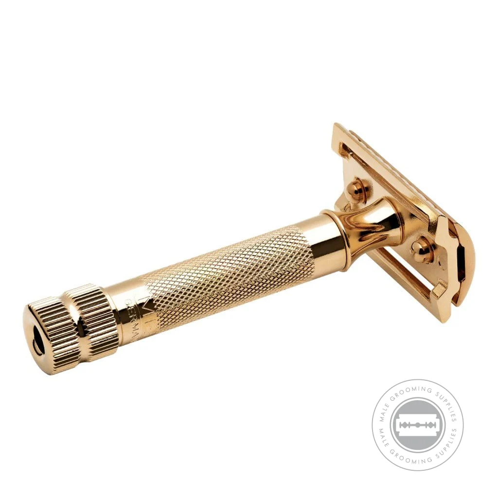 Merkur 34G 24k Gold-Plated HD Safety Razor 34003 - Image 3