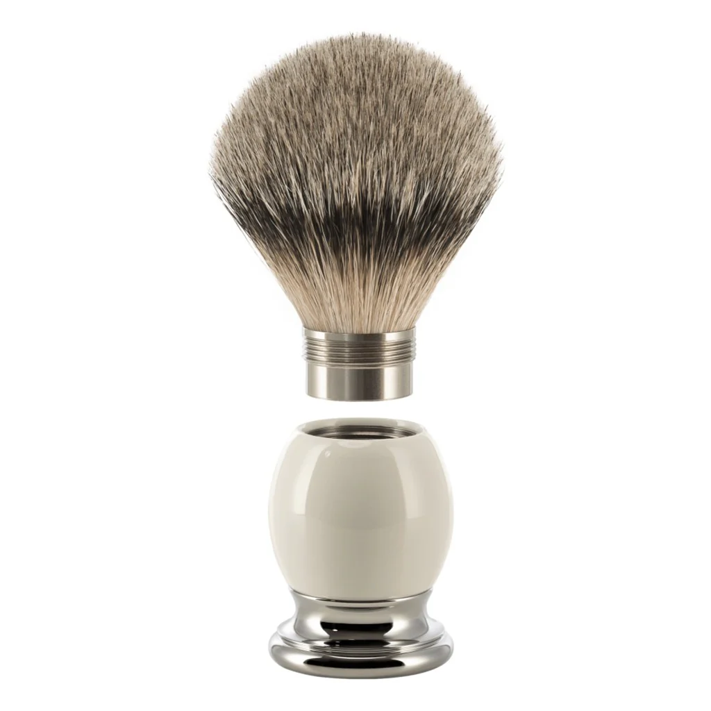 Muhle SOPHIST Porcelain Silvertip Safety Razor Shaving Set - Image 4