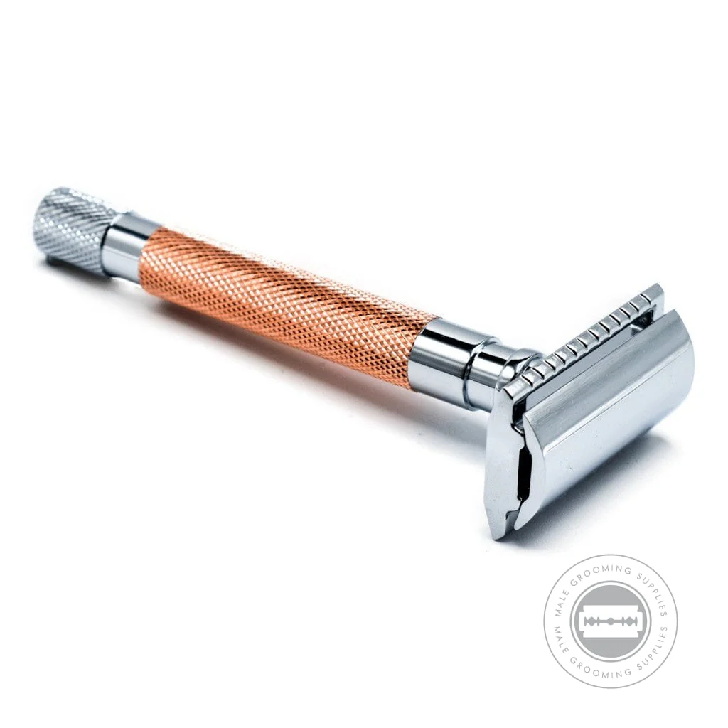 Parker 56R-RG Heavyweight Safety Razor - Rose Gold - Image 2