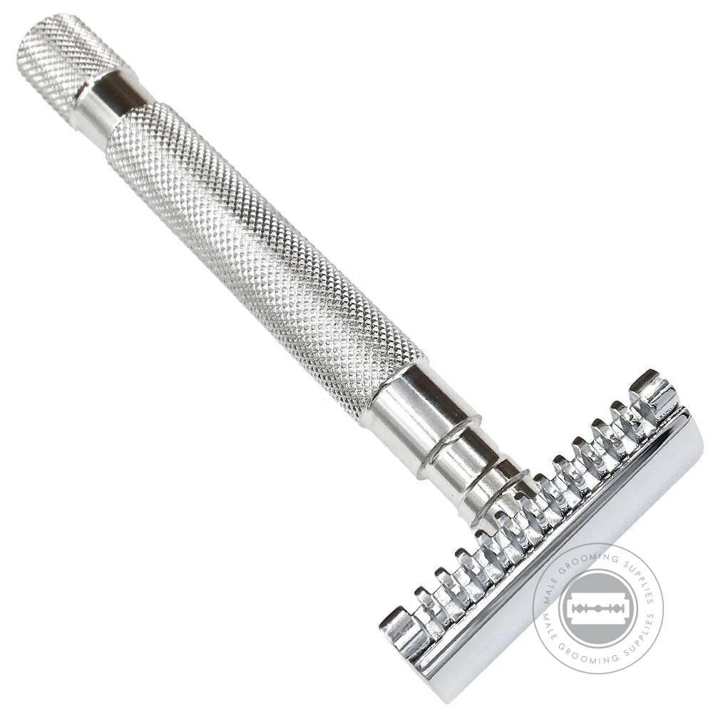 Parker 68S Stainless Steel Open Comb Safety Razor