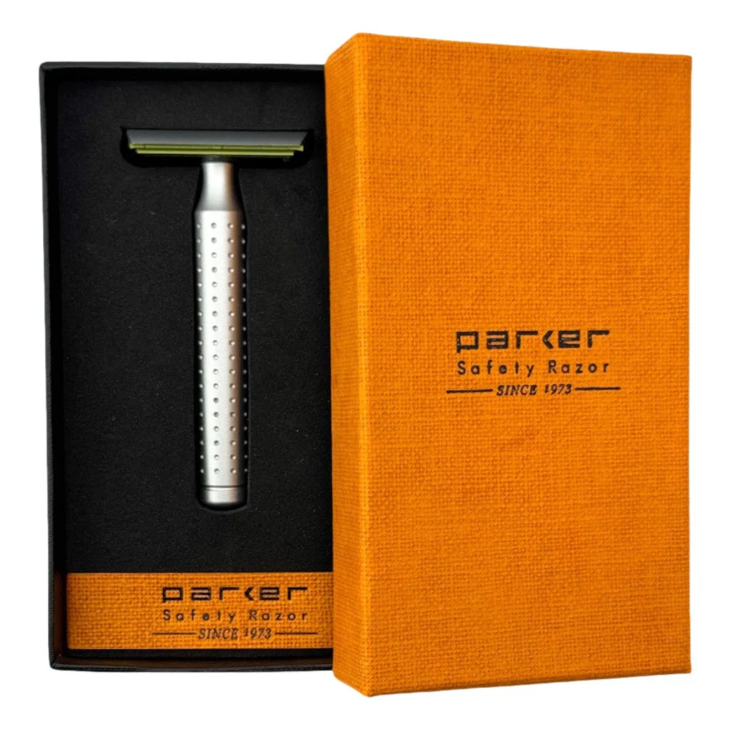 Parker AeroShave Aluminum Classic Length Safety Razor - Image 2
