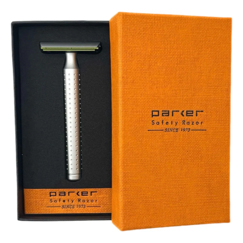 Parker AeroShave Aluminum Long Handle Safety Razor - Image 2