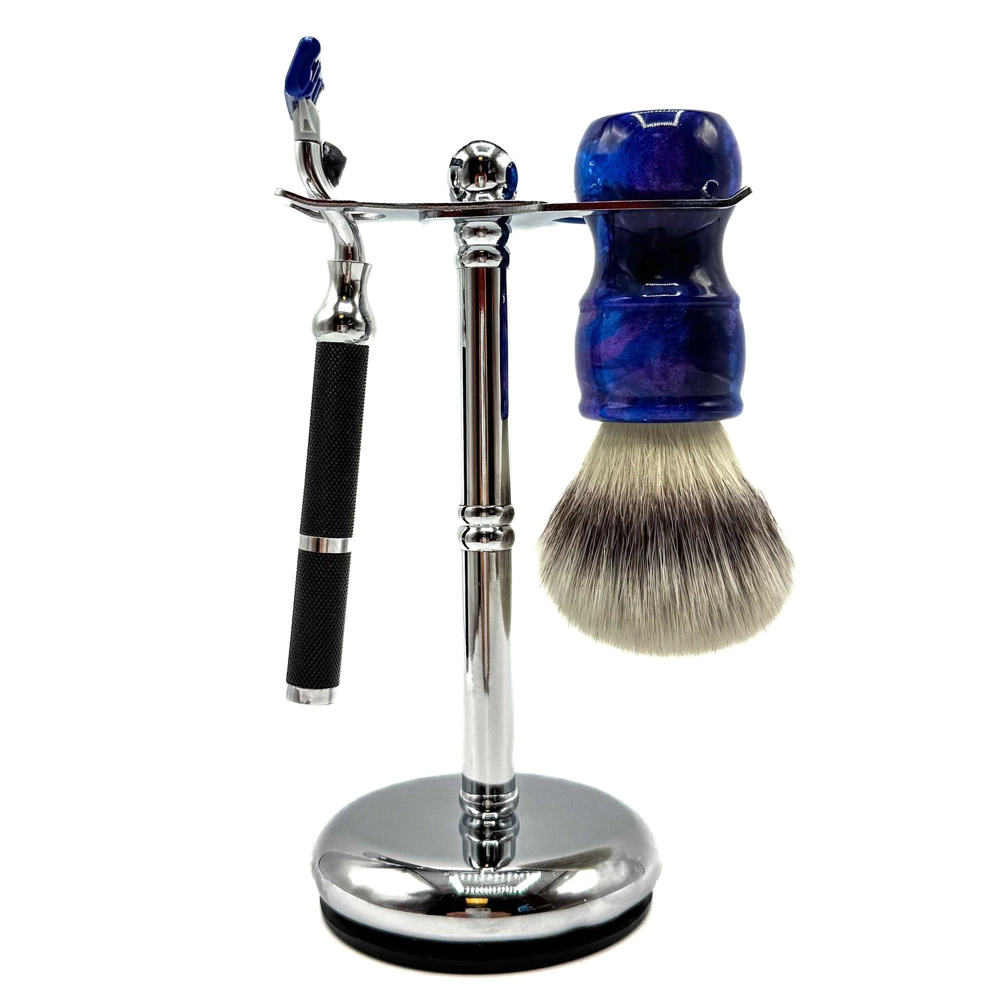 Parker Deluxe ADJUSTABLE Chrome Safety Razor & Shave Brush Stand - Image 7