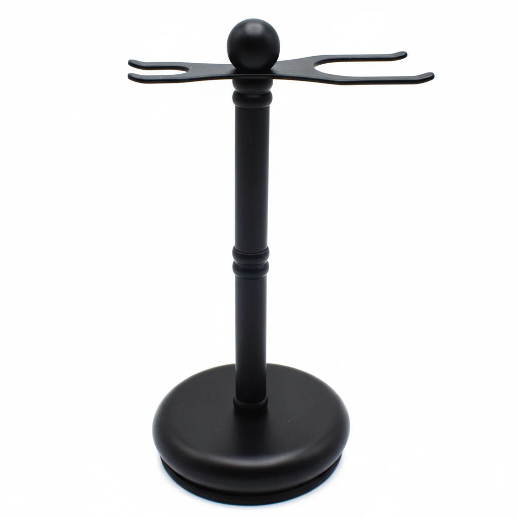 Parker Deluxe Black Safety Razor & Shave Brush Stand