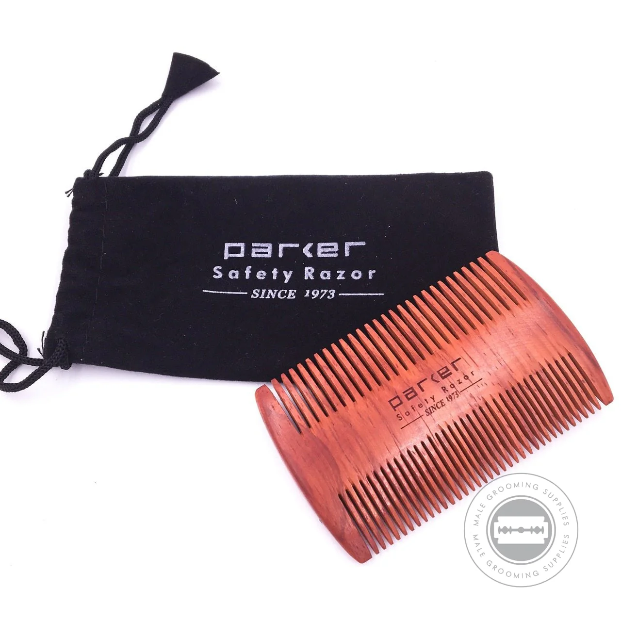 Parker Double-Sided Rosewood Beard Comb