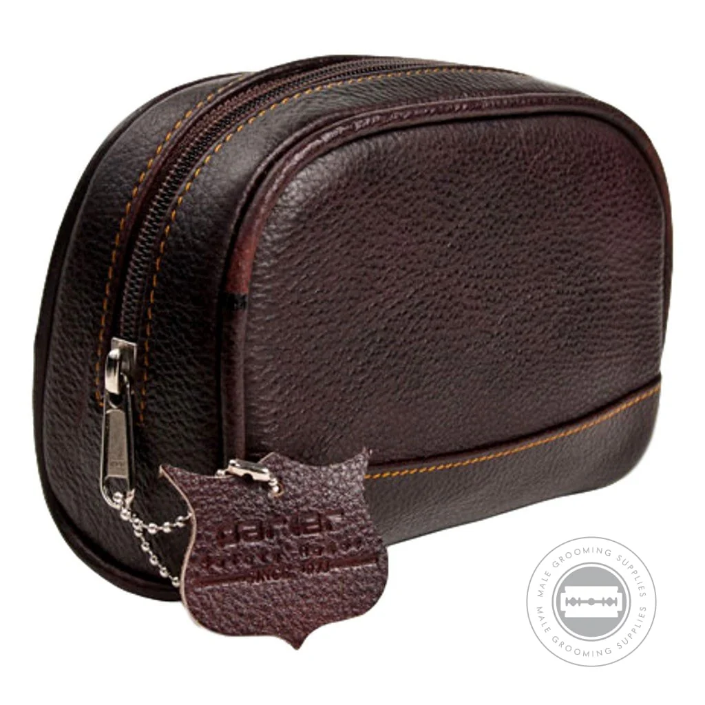 Parker Premium Leather Toiletry Bag - Small