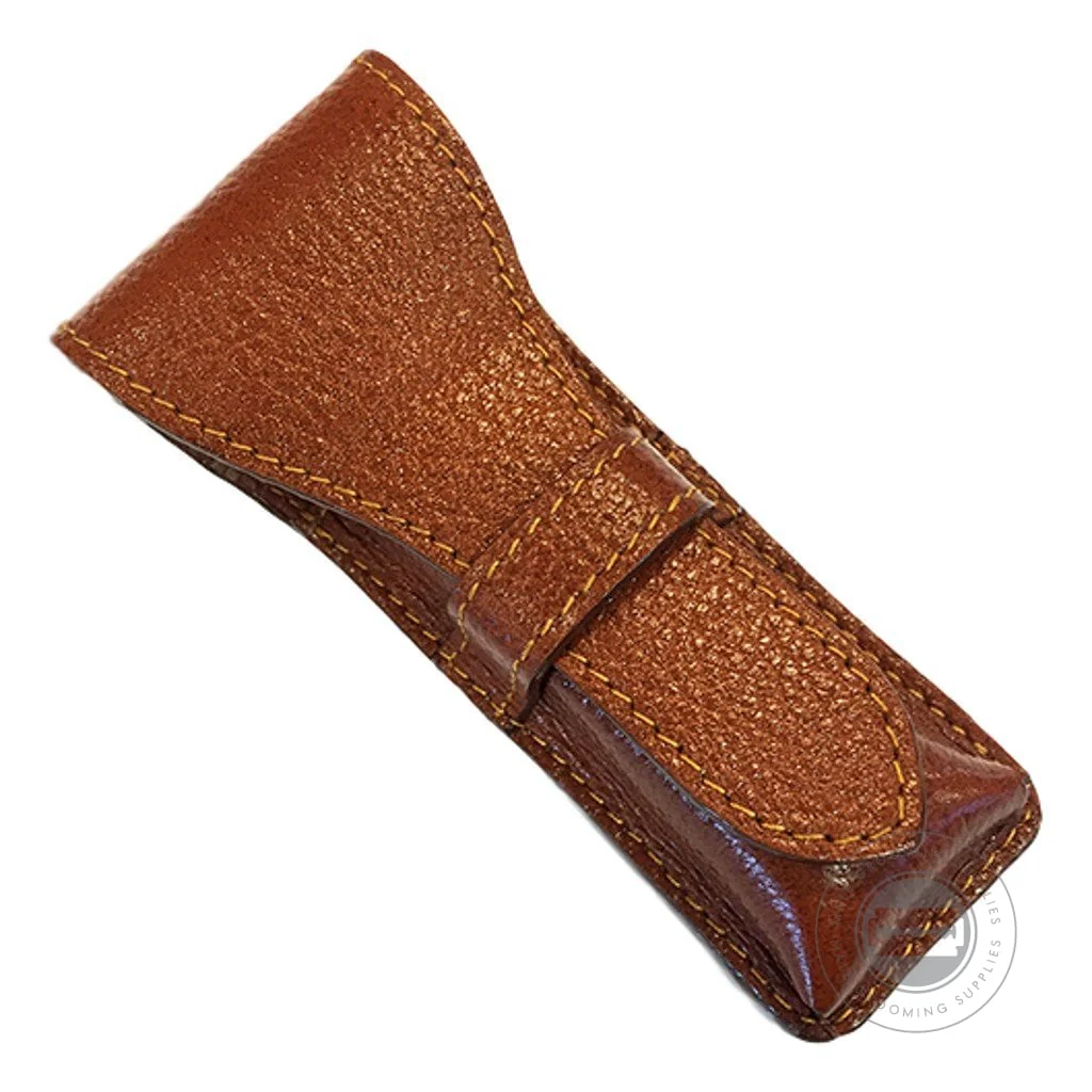 Parker Leather Saddle Case for Safety Razors