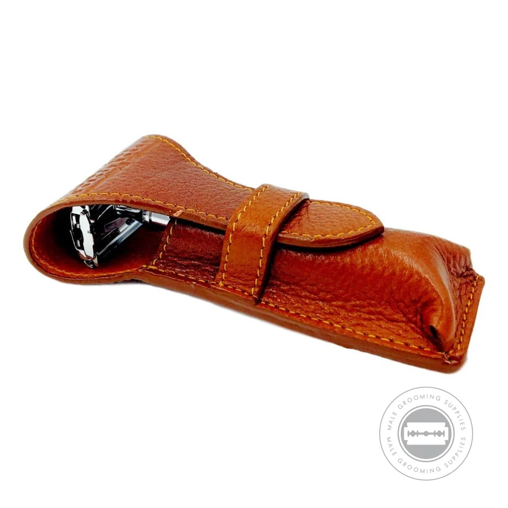 Parker Leather Saddle Case for Safety Razors - Image 2
