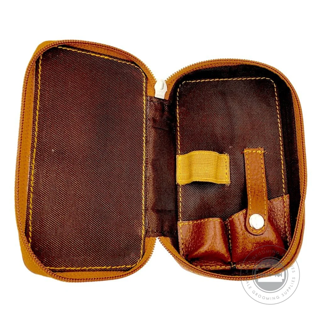 Parker Leather Saddle Zip Case - Image 3