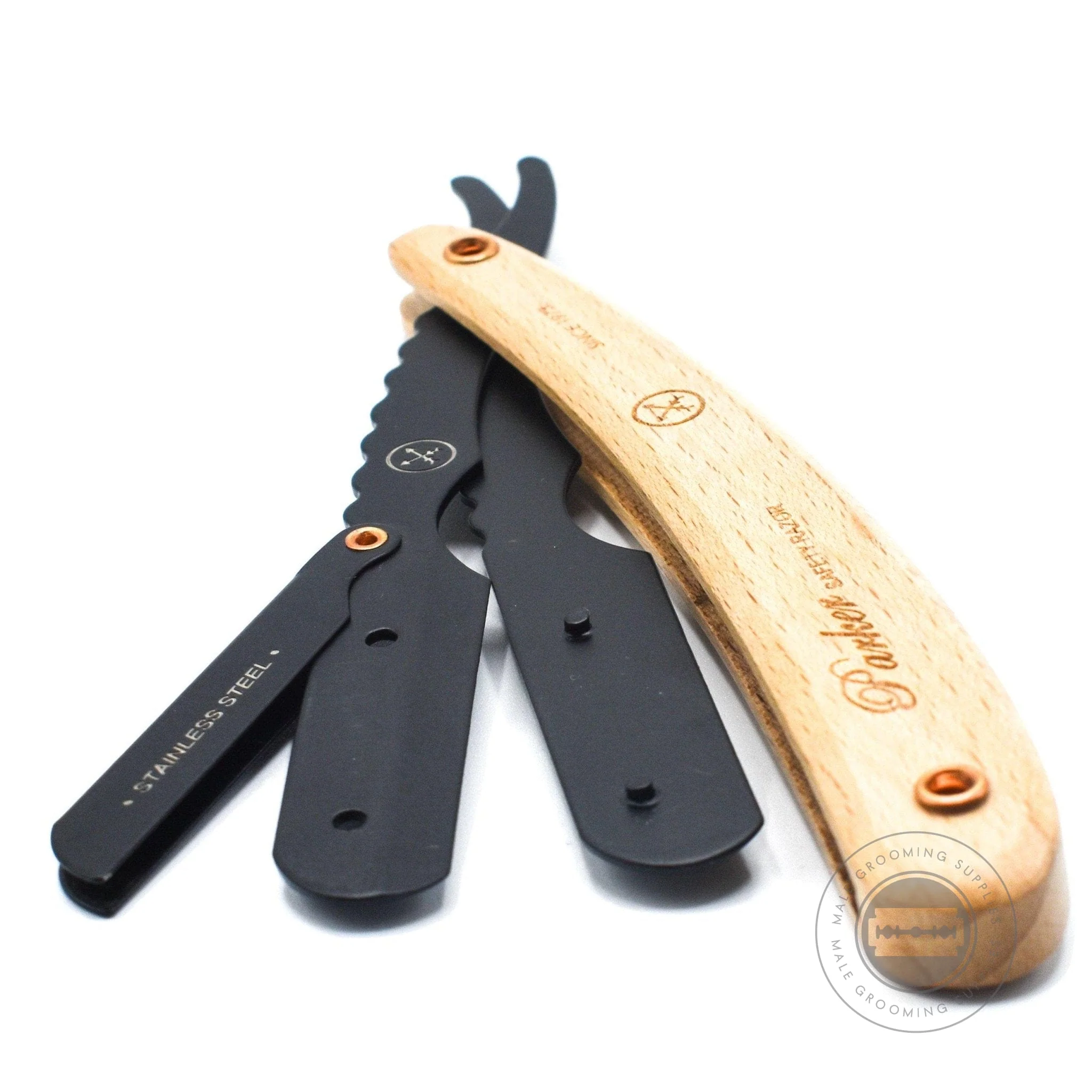 Parker SRPBA Premium Pine Wood Barber Razor - Image 2