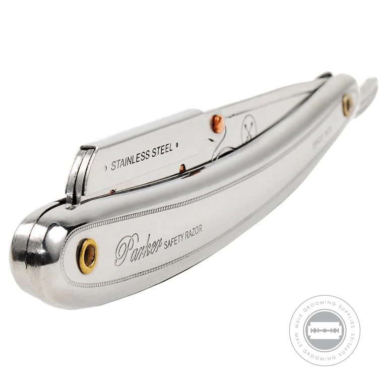 Parker SR1 / 31R Stainless Steel Barber Razor - Image 3