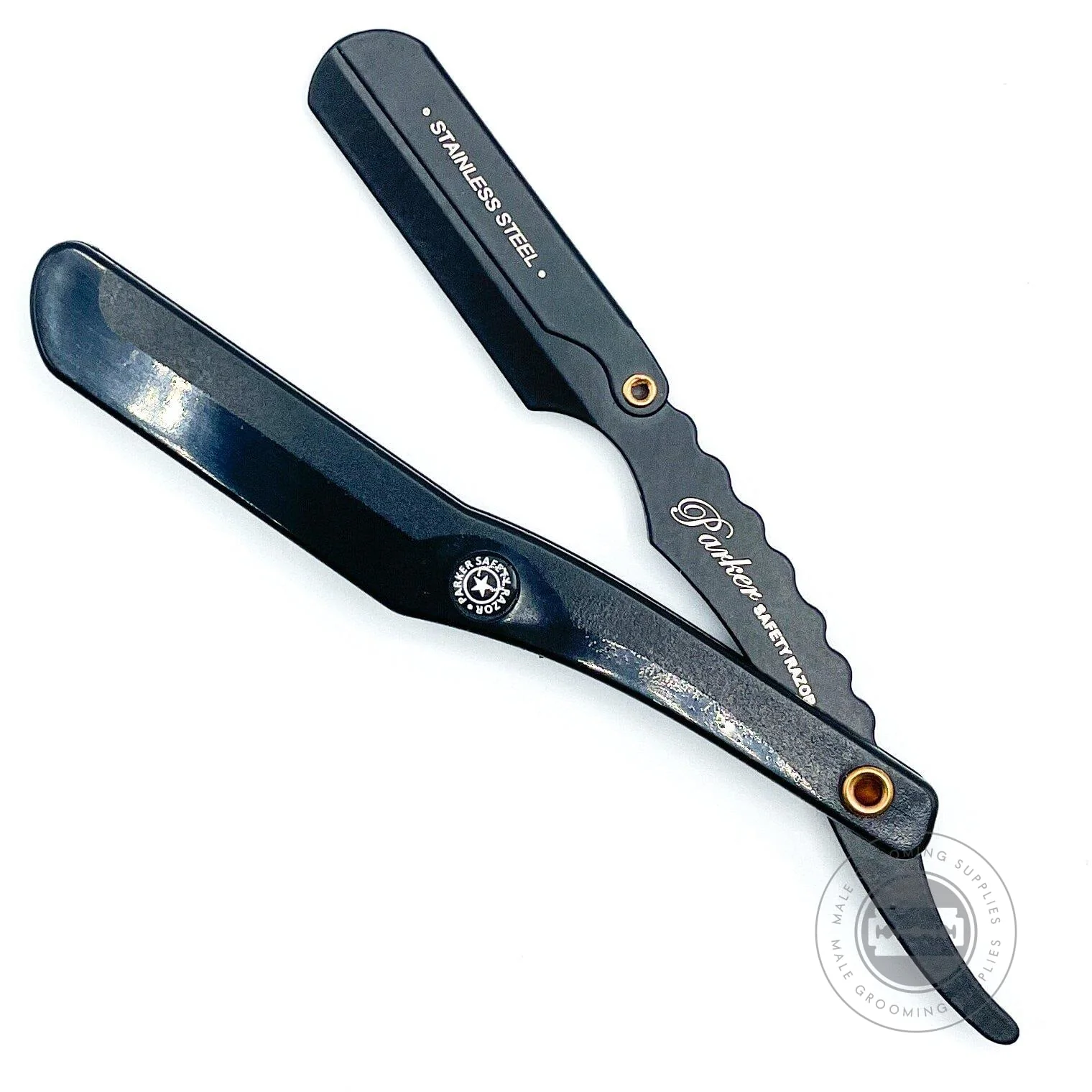 Parker SRBBA Black Stainless Steel Barber Razor