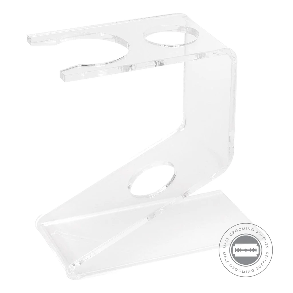 Semogue 0030 Shaving Brush & Razor Stand - Transparent