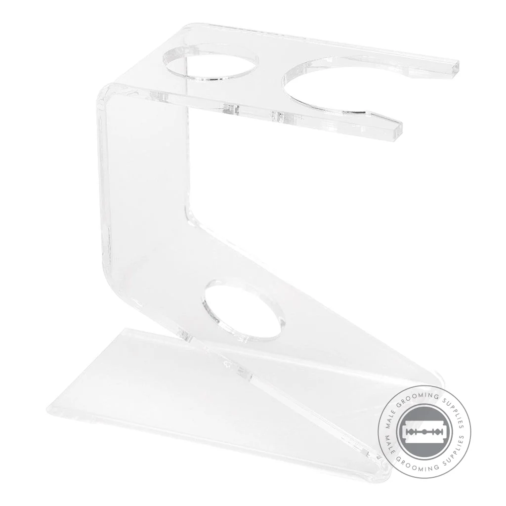 Semogue 0040 Shaving Brush & Razor Stand - Transparent
