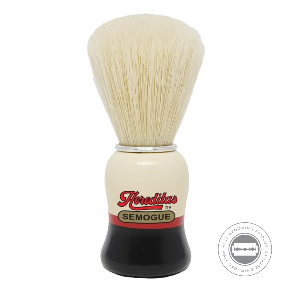 Semogue Hereditas 1460 Extra Boar Shaving Brush β Lacquered Beech Wood Handle