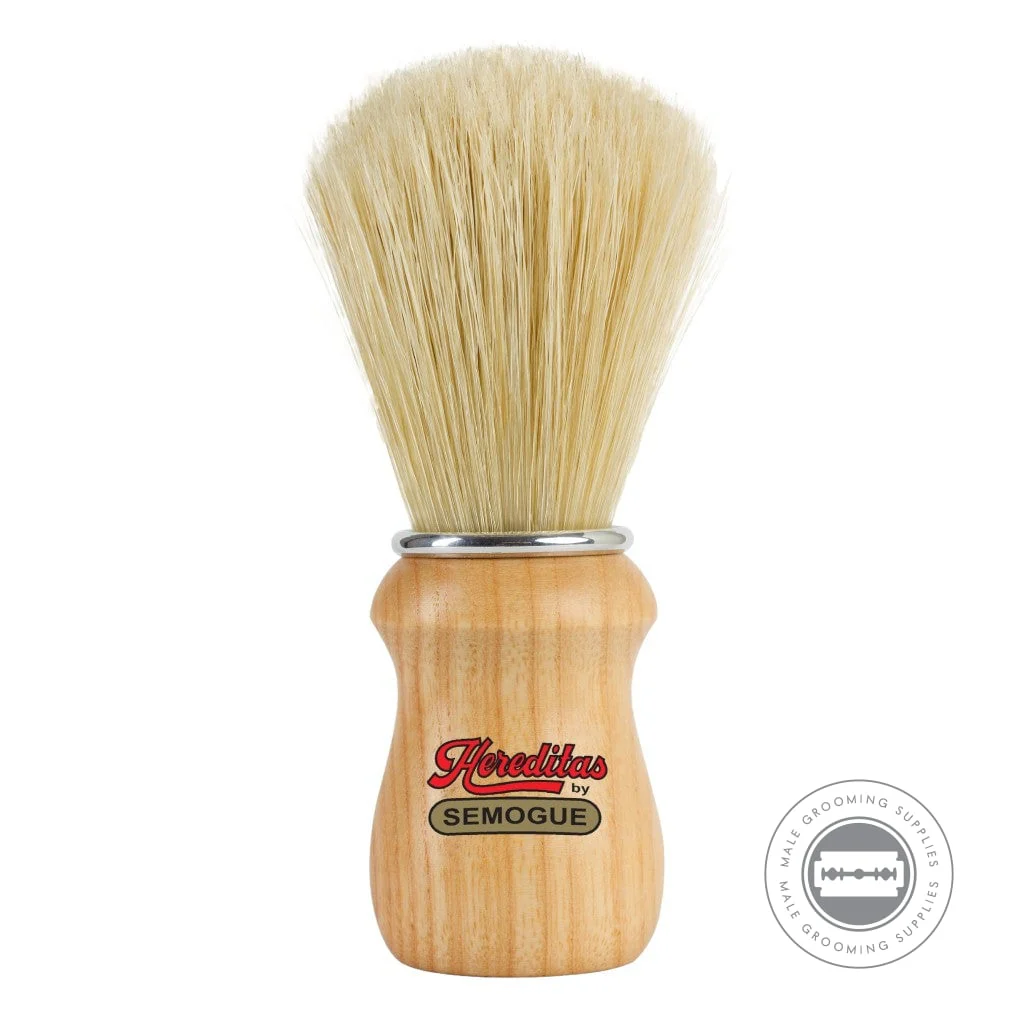Semogue Hereditas 2000 Extra Boar Shaving Brush – Ash Wood Handle