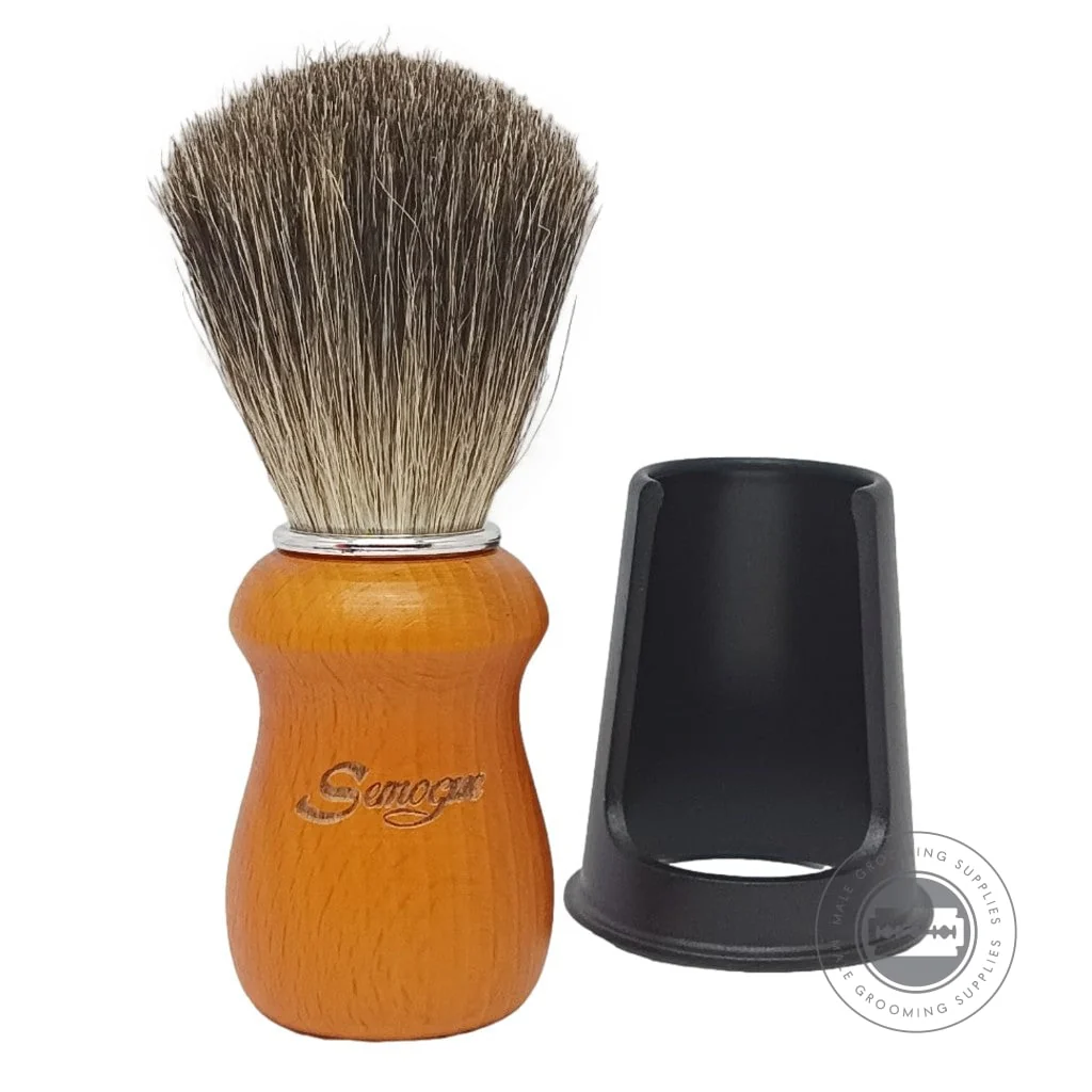 Semogue Pharos-C3 Pure Grey Badger Shaving Brush – Yellow