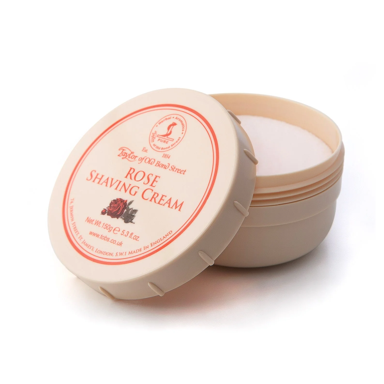 Taylor of Old Bond Street Rose Shaving Cream 150g - Image 2