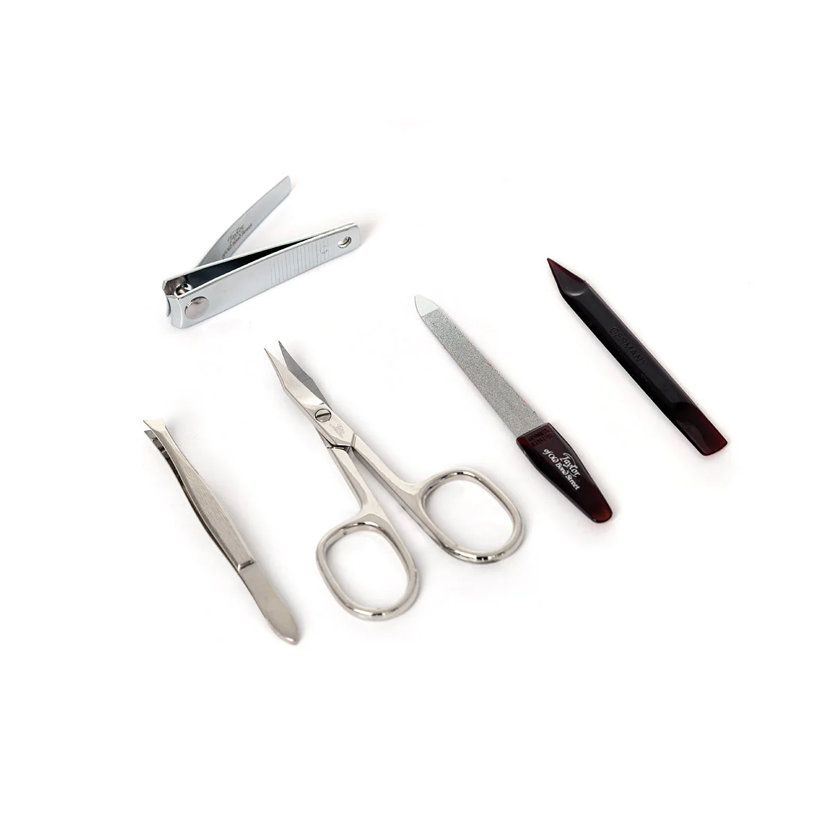 Taylor of Old Bond Street Tan Leather Small Manicure Set - Image 2